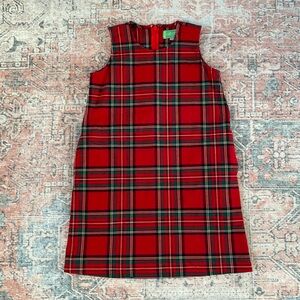 Castaway Red Plaid Kids Dress